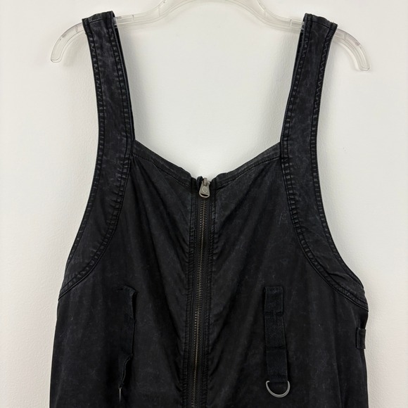 Free People Movement Fast Track Onesie Overalls Jumpsuit Coverall Size L Black - Picture 3 of 12